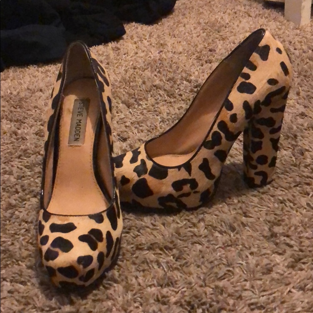 Leopard Steve madden heels